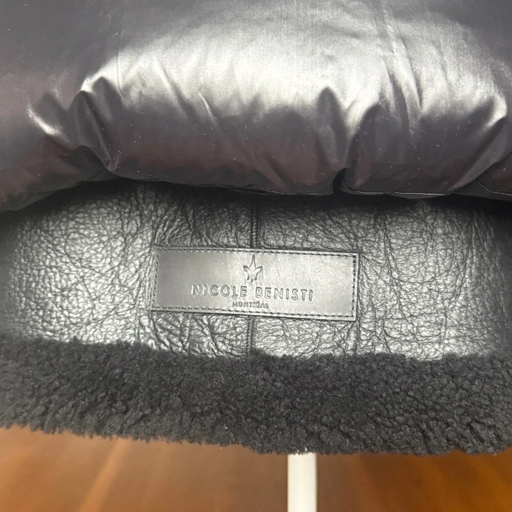 NEW NO TAG! Nicole Benisti Montaigne Shearling Coat - Picture 4 of 11